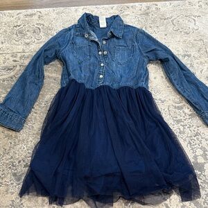 OshKosh B'gosh Denim Dress with Tulle Skirt